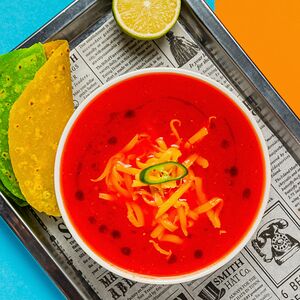 Тортитилья суп с сыром чеддер 