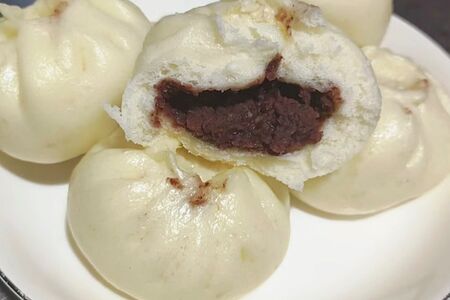 Баоцзы со сладкой бобовой начинкой