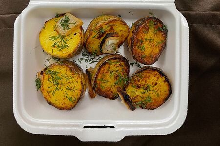 Картофель с курдюком