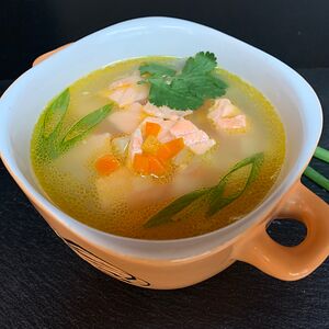 Уха из лосося