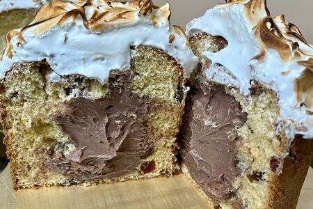 Кулич с шоколадно-заварной начинкой №18