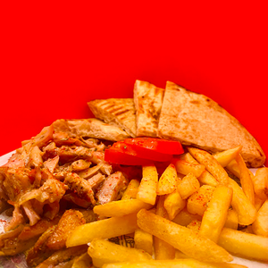 Гиро на тарелке макси