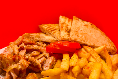 Гиро на тарелке макси