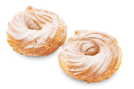 Пирожное заварное Кольцо с творожным кремом