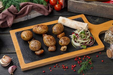 Картофель с курдюком