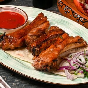 Шашлык из свиных ребрышек