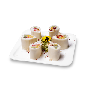 Нежный ролл с матча-кремом