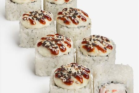 Чикен Краб запеченный ролл