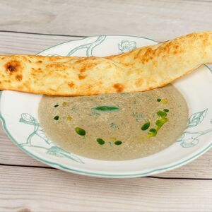 Грибной крем-суп с фокаччей