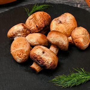 Шампиньоны на мангале