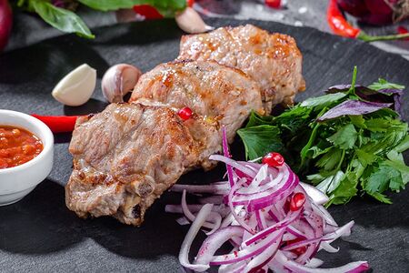 Шашлык из телячьей почечной части