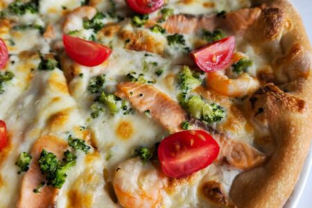 Бьянка с креветкой и лососем