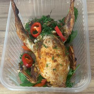 Перепёлка, фаршированная гречкой и беконом