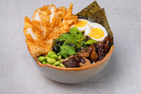 Рамэн с цыплёнком катсу (острый)