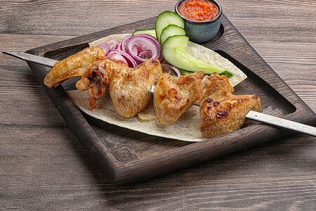 Шашлык из куриных крыльев