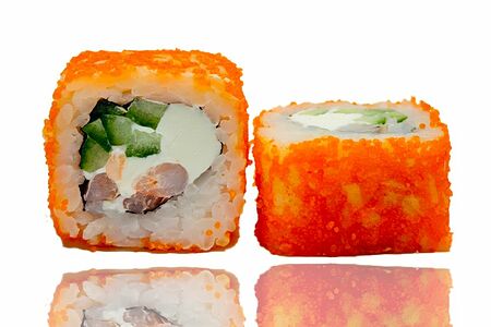 Филадельфия с креветкой в икре