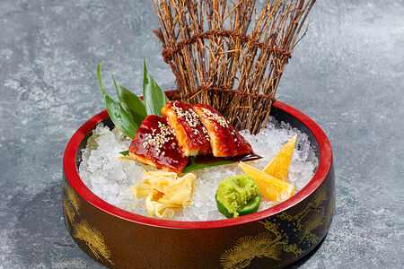 Мини-сашими унаги