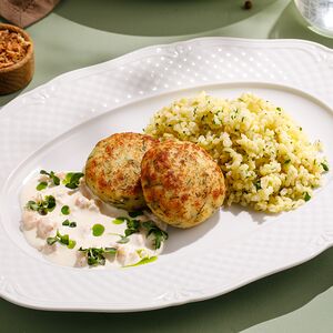 Котлеты из трески с булгуром