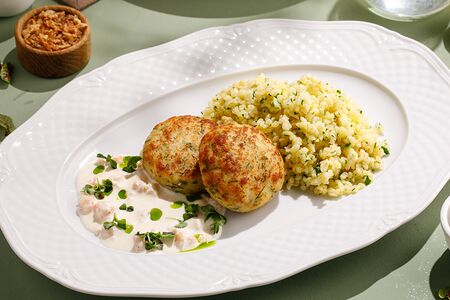 Котлеты из трески с булгуром