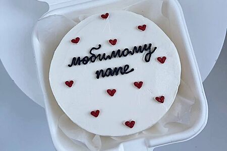 Бенто-торт для любимого папы ваниль-клубника