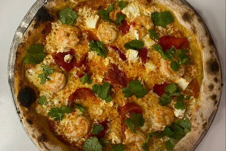 Креветки и сыр фета