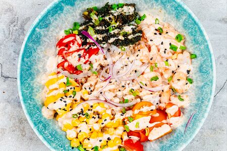 Боул с креветками