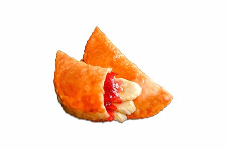 Мини-чебуреки с клубничным джемом