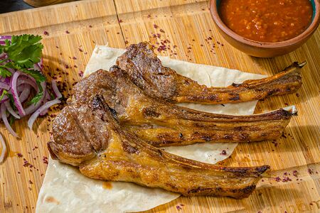 Шашлык из бараньей корейки