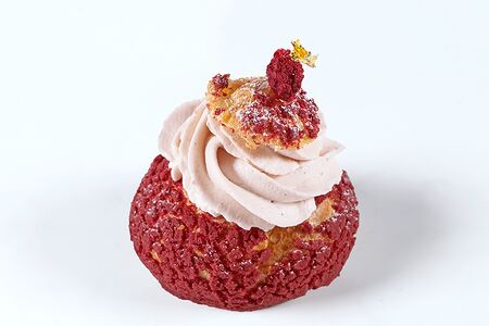 Малиновый профитроль