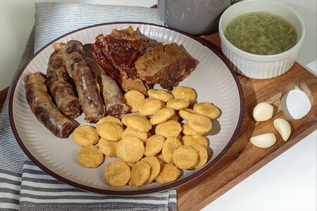 Галушки с сушеным мясом