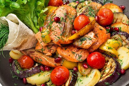 Форель на садже