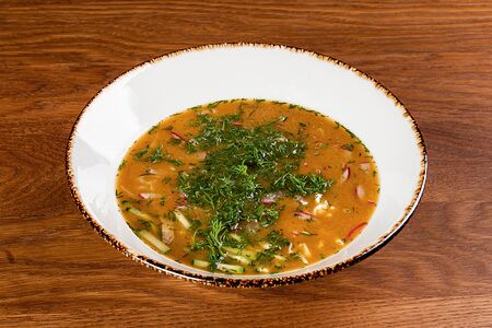 Окрошка на квасе Веган