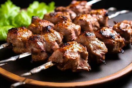 Шашлык из cвинoй шеи 