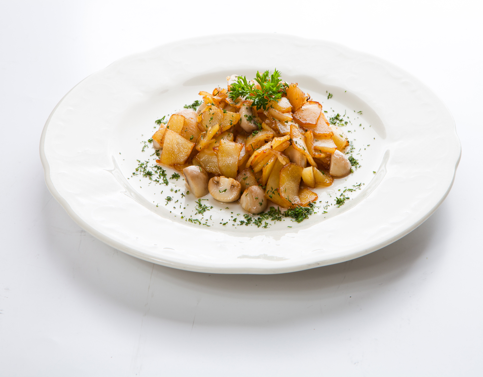 Картофель с шампиньонами