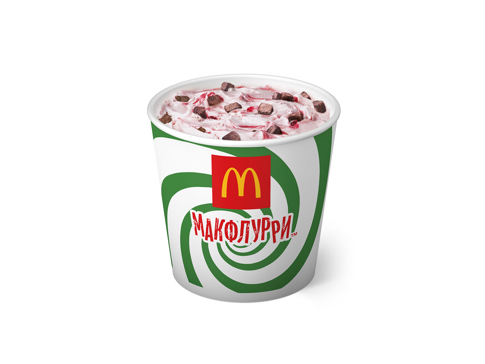 Макфлурри Де Люкс Клубничный Бискотти