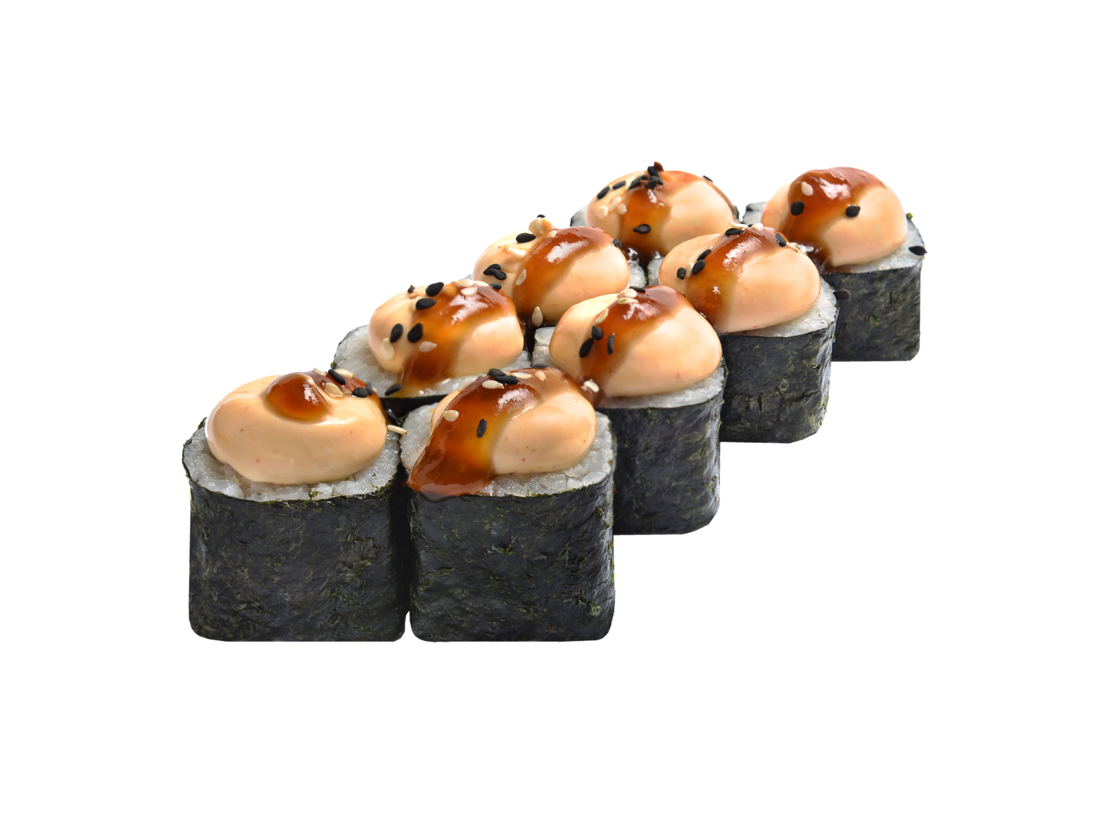 Ролл Мини Острый с курицей и беконом